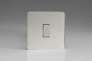 Varilight 1-Gang 10A Intermediate Rocker Light Switch Polished Chrome XDC7S