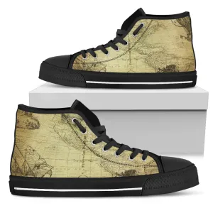 Vintage Map Men's High Tops