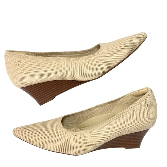 VIVAIA Aria Wedge 2.0 Women's Pointed Toe Wedge Pumps Shoes Size 39.5 (Us 8.5)