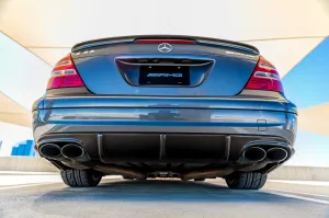 W211 E55 & E63 AMG 3 Fin Carbon Fiber Rear Bumper Diffuser