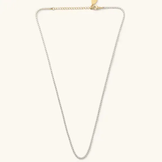 Waterproof Micro Tennis Necklace