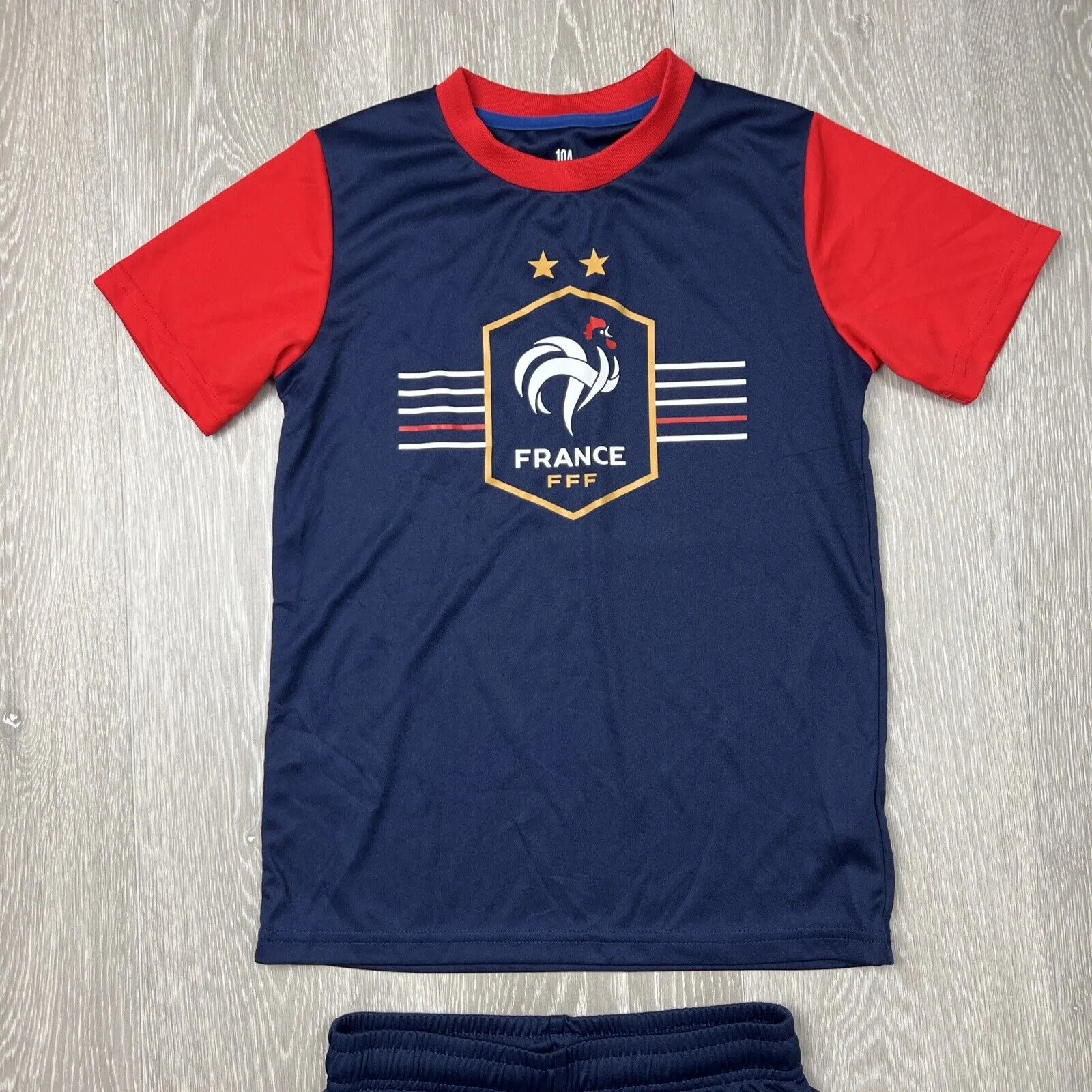 Weeplay Kids France French Soccer Football Kit Size 10A 10 Years