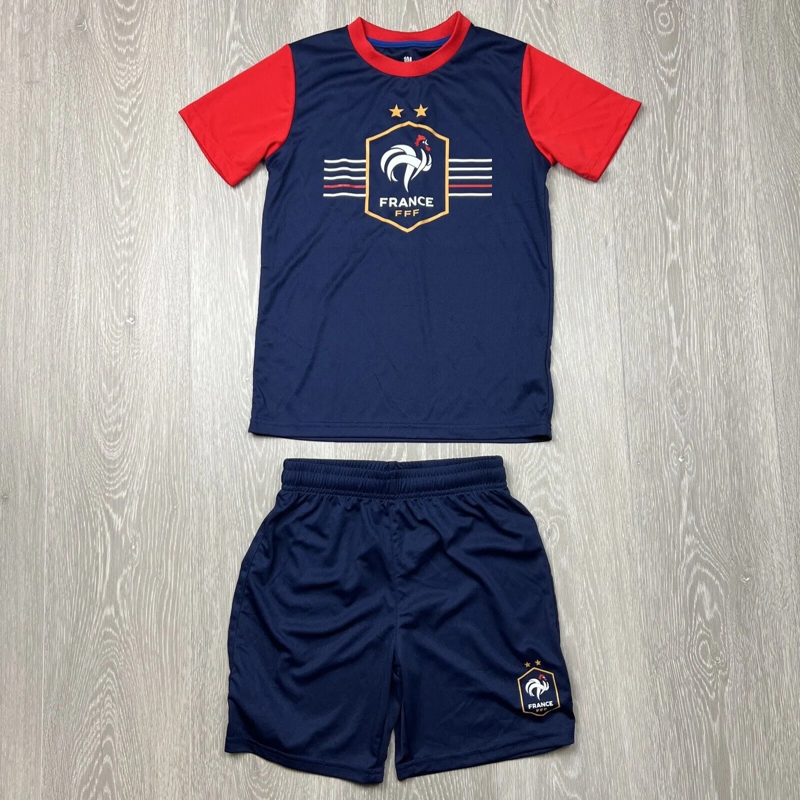 Weeplay Kids France French Soccer Football Kit Size 10A 10 Years