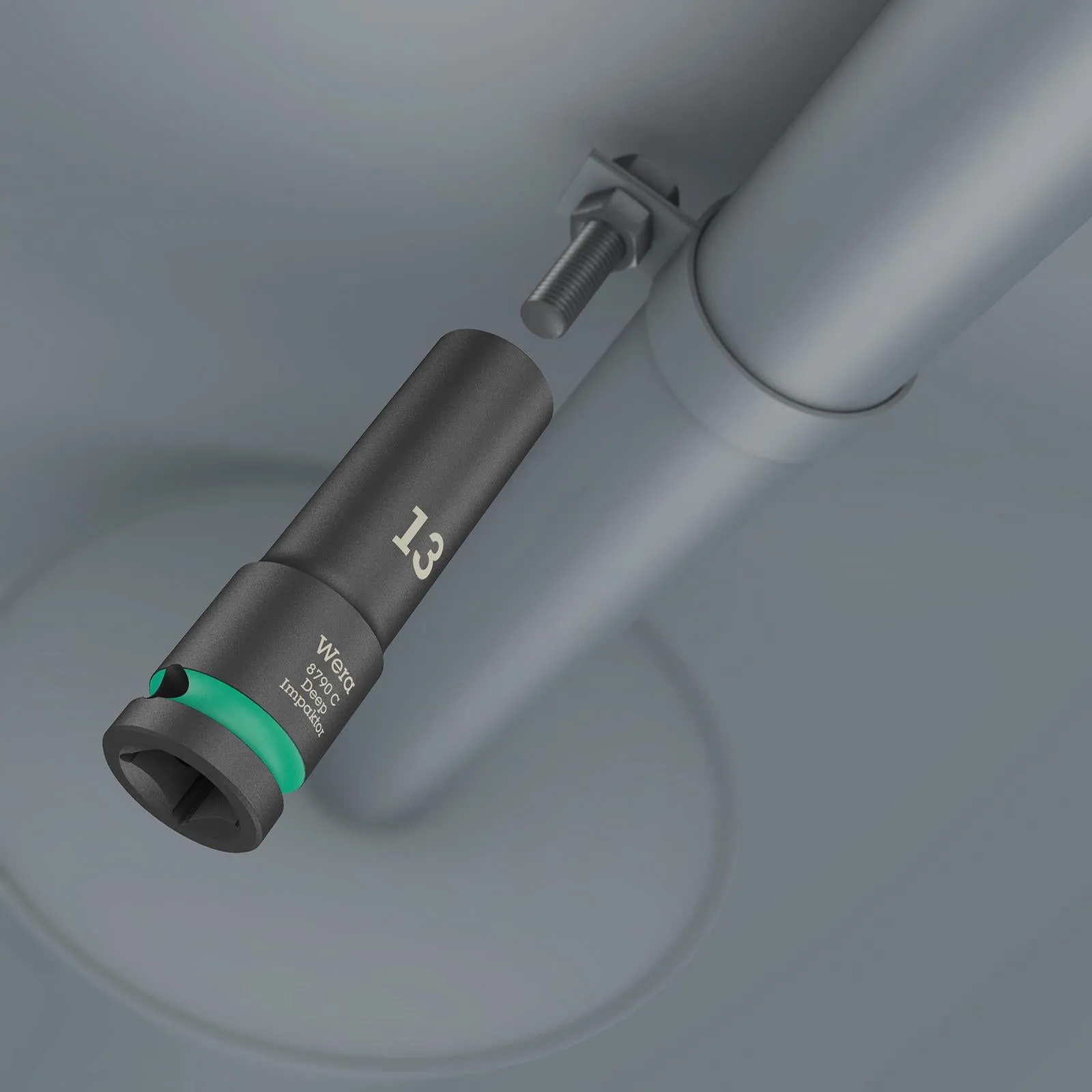 Wera Deep Impact Socket Impaktor with 1/2" Drive Zyklop 8790 C 27mm x 83mm