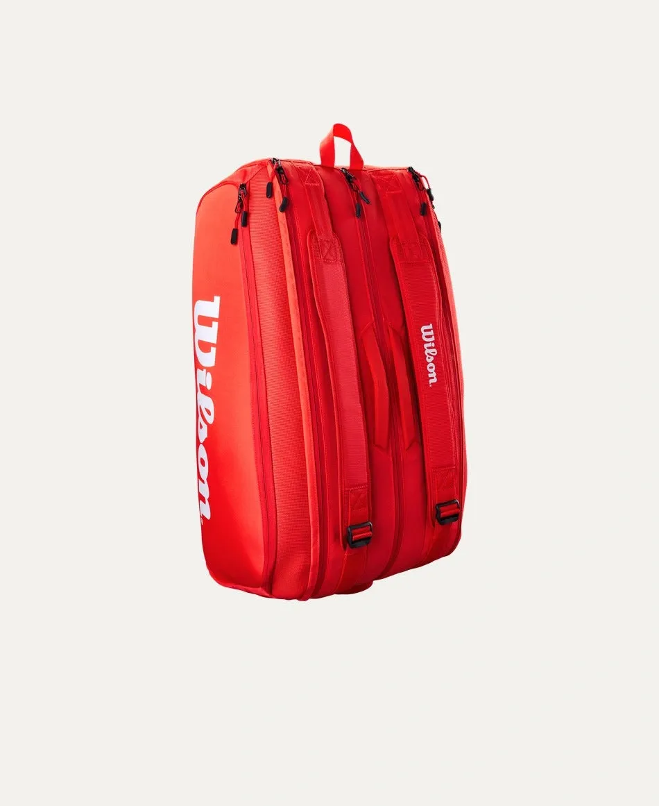 Wilson Super Tour 15 Racket Bag | Red