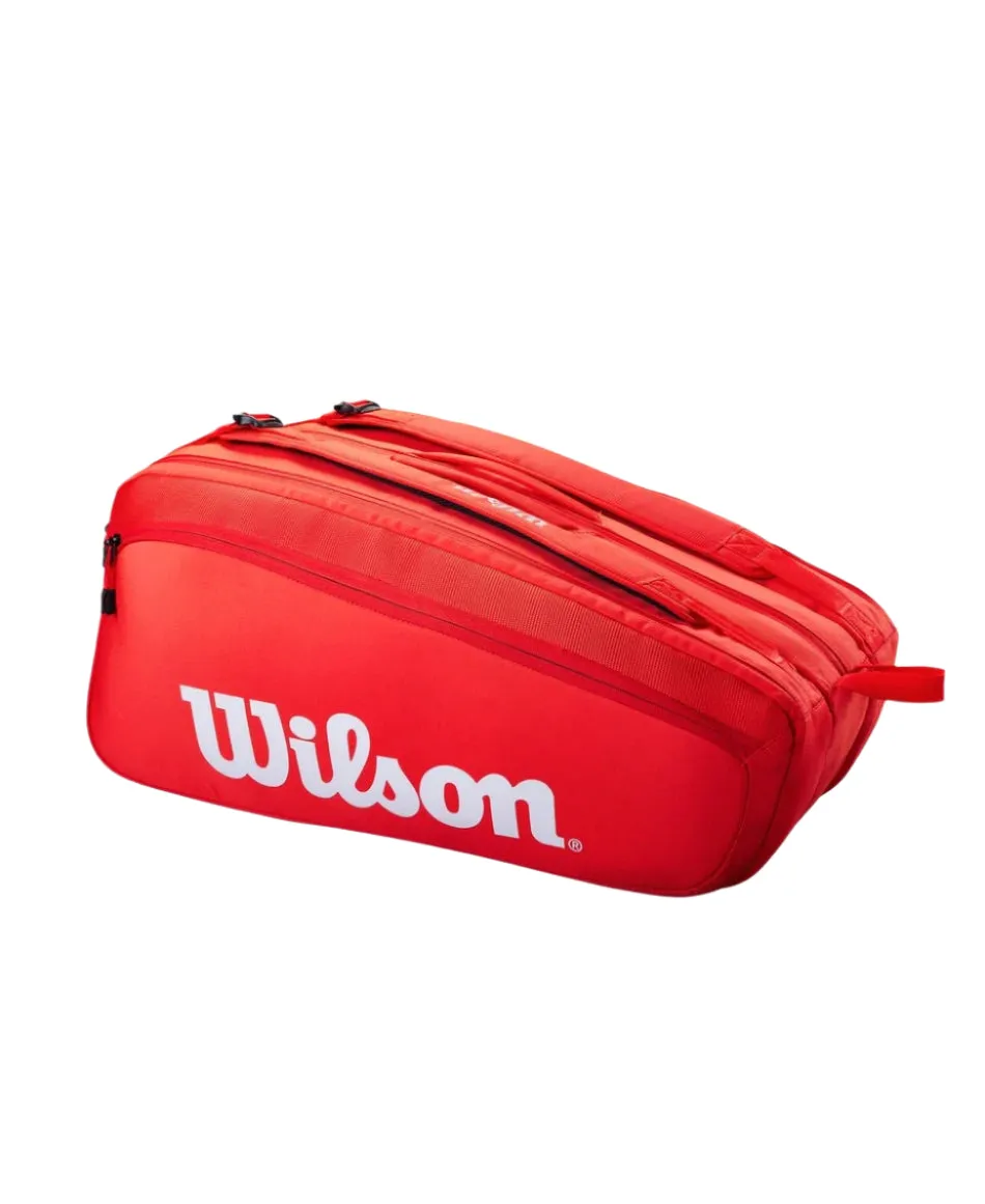 Wilson Super Tour 15 Racket Bag | Red
