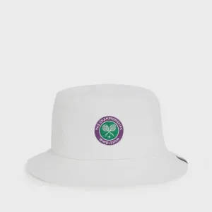 WIMBLEDON ACTIVE SPORTSWEAR BUCKET HAT - WHITE
