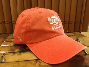 Womens Maui Cap  Orange Honu