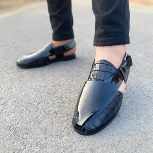 WS Pure leather Handmade Vortex Peshawari Chappal WS-00866
