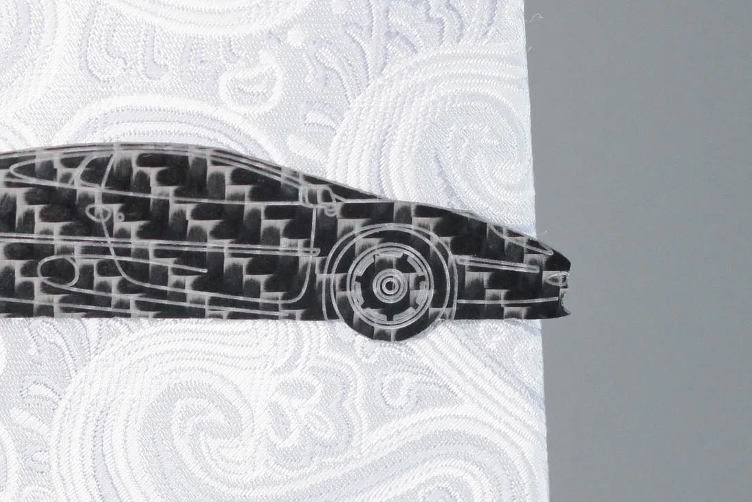 XJ220 - Carbon fiber tie clip