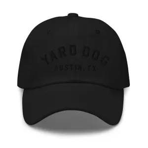 Yard Dog Embroidered Hat - Black On Black