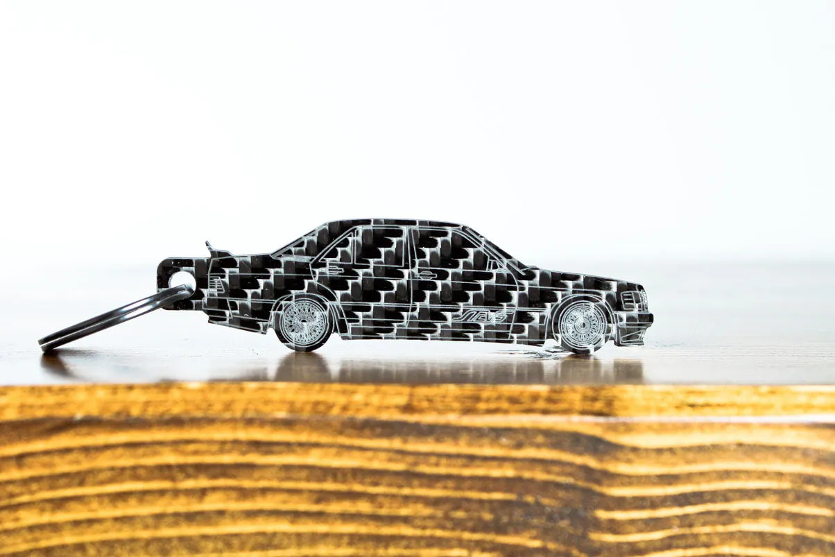 Your custom car - Carbon fiber keychain