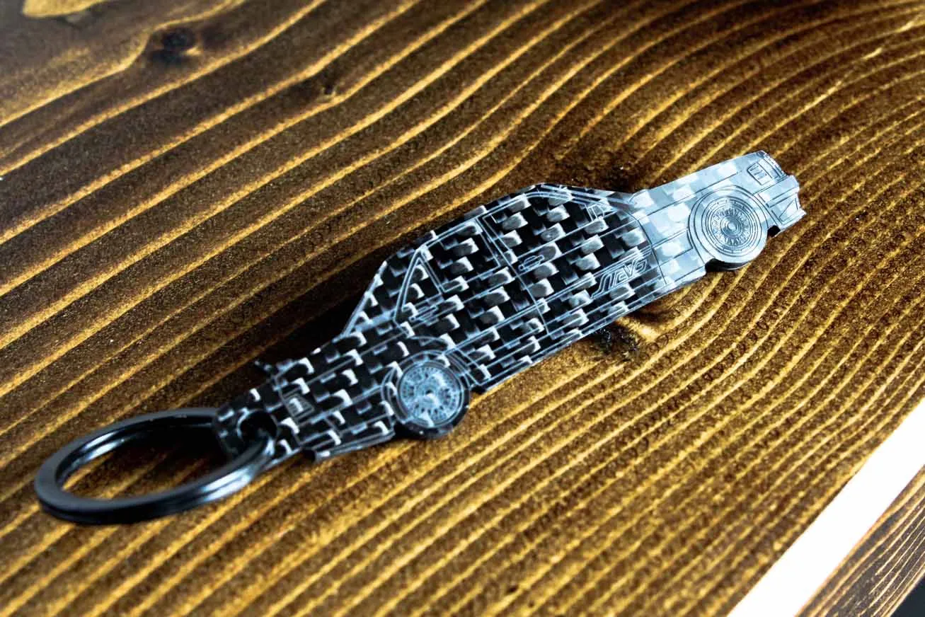 Your custom car - Carbon fiber keychain